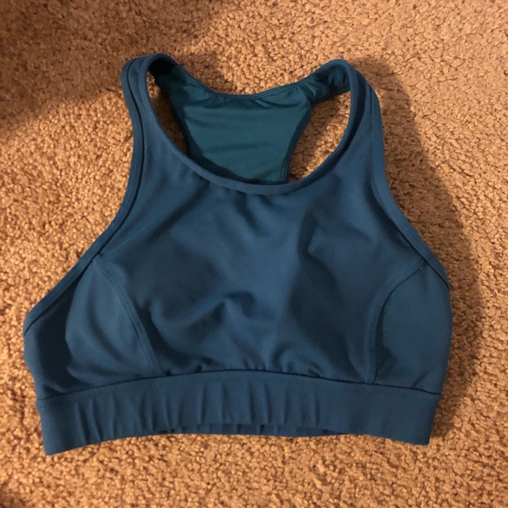 Teal Queenie K sports bra